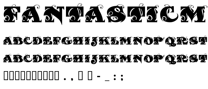 FantasticMF Initials font